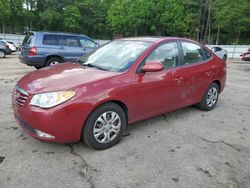 Salvage cars for sale from Copart Austell, GA: 2010 Hyundai Elantra Blue