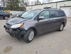 Salvage cars for sale from Copart Ham Lake, MN: 2012 Toyota Sienna XLE