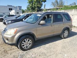 Salvage cars for sale from Copart Opa Locka, FL: 2005 Honda CR-V SE