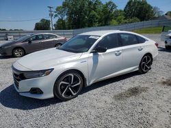 Salvage cars for sale at Gastonia, NC auction: 2022 Honda Accord Hybrid Sport
