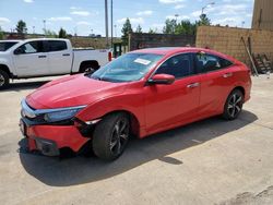 Salvage cars for sale at Gaston, SC auction: 2017 Honda Civic Touring