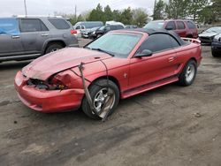 Salvage cars for sale at Denver, CO auction: 1998 Ford Mustang