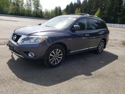 Salvage cars for sale at Arlington, WA auction: 2014 Nissan Pathfinder S