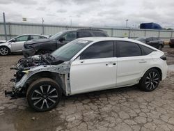 Salvage cars for sale at Dyer, IN auction: 2022 Honda Civic EXL