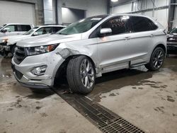 Ford Edge Sport salvage cars for sale: 2017 Ford Edge Sport