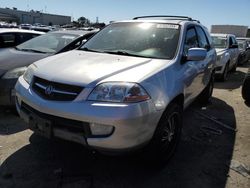 Salvage cars for sale at Martinez, CA auction: 2002 Acura MDX Touring