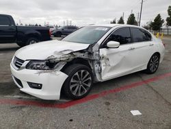 Salvage cars for sale from Copart Rancho Cucamonga, CA: 2015 Honda Accord Sport