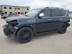 Salvage cars for sale at Wilmer, TX auction: 2017 Infiniti QX80 Base
