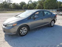 Vehiculos salvage en venta de Copart Fort Pierce, FL: 2012 Honda Civic LX