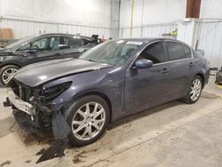 Salvage cars for sale from Copart Milwaukee, WI: 2013 Infiniti G37