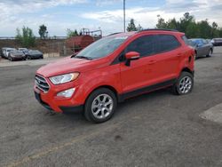 Salvage cars for sale at Gaston, SC auction: 2021 Ford Ecosport SE