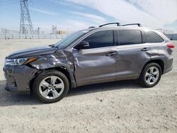 Salvage cars for sale from Copart Adelanto, CA: 2019 Toyota Highlander Limited