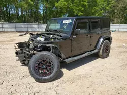 Salvage cars for sale at Austell, GA auction: 2016 Jeep Wrangler Unlimited Sahara