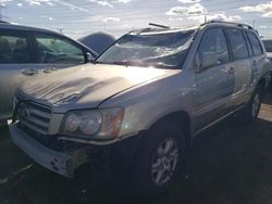 Salvage cars for sale from Copart Elgin, IL: 2002 Toyota Highlander Limited