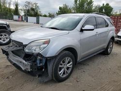 Salvage cars for sale at Baltimore, MD auction: 2016 Chevrolet Equinox LT