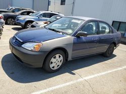 Salvage cars for sale from Copart Vallejo, CA: 2003 Honda Civic LX