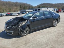 Salvage cars for sale at Ellwood City, PA auction: 2017 Lincoln MKZ Premiere