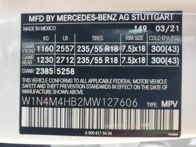 2021 Mercedes-Benz GLB 250 4matic