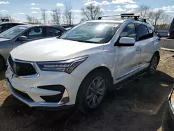 Salvage cars for sale at Elgin, IL auction: 2019 Acura RDX Technology