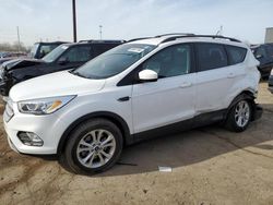 Salvage cars for sale at Woodhaven, MI auction: 2018 Ford Escape SEL