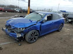 Salvage cars for sale at Woodhaven, MI auction: 2020 Honda Civic Sport
