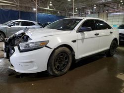 Salvage cars for sale at Woodhaven, MI auction: 2013 Ford Taurus Police Interceptor