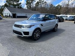 Salvage cars for sale at North Billerica, MA auction: 2020 Land Rover Range Rover Sport HSE
