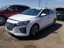 Salvage cars for sale at Chicago Heights, IL auction: 2017 Hyundai Ioniq Limited