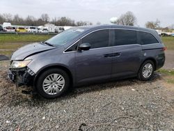 Salvage cars for sale at Hillsborough, NJ auction: 2016 Honda Odyssey LX