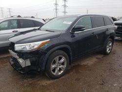 Salvage cars for sale from Copart Elgin, IL: 2014 Toyota Highlander Limited