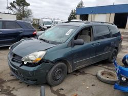 Salvage cars for sale from Copart Woodhaven, MI: 2005 Toyota Sienna CE