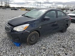 Salvage cars for sale at Barberton, OH auction: 2017 Mitsubishi Mirage G4 ES