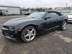 Chevrolet salvage cars for sale: 2015 Chevrolet Camaro LT