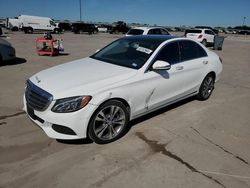 Salvage cars for sale at Wilmer, TX auction: 2016 Mercedes-Benz C300