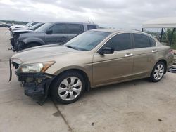 Salvage cars for sale from Copart Grand Prairie, TX: 2009 Honda Accord EXL