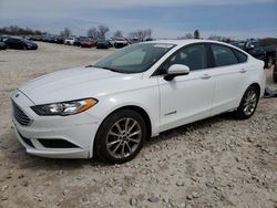 Salvage cars for sale at West Warren, MA auction: 2017 Ford Fusion SE Hybrid