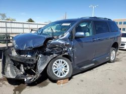Toyota Vehiculos salvage en venta: 2017 Toyota Sienna XLE