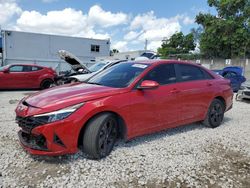 Salvage cars for sale from Copart Opa Locka, FL: 2021 Hyundai Elantra SEL