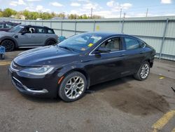Salvage cars for sale from Copart Pennsburg, PA: 2015 Chrysler 200 C