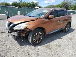 Salvage cars for sale at Riverview, FL auction: 2016 Nissan Murano S