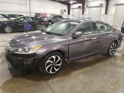 Salvage cars for sale at Avon, MN auction: 2016 Honda Accord EXL
