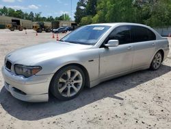 Salvage cars for sale from Copart Knightdale, NC: 2004 BMW 745 LI