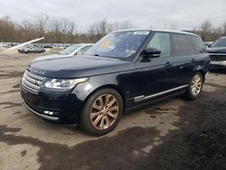 Salvage cars for sale at Marlboro, NY auction: 2016 Land Rover Range Rover HSE
