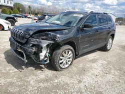 Salvage cars for sale at North Billerica, MA auction: 2015 Jeep Cherokee Limited