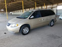 Chrysler salvage cars for sale: 2001 Chrysler Town & Country EX