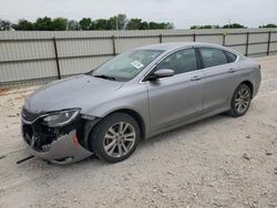 Salvage cars for sale at New Braunfels, TX auction: 2016 Chrysler 200 Limited