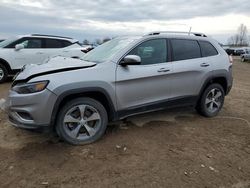 Salvage cars for sale from Copart Davison, MI: 2019 Jeep Cherokee Limited