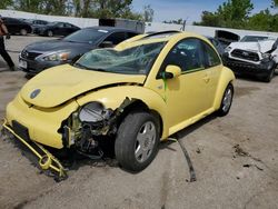 Salvage cars for sale at Bridgeton, MO auction: 2001 Volkswagen New Beetle GLS