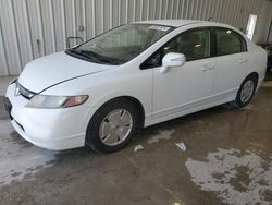 Honda Civic salvage cars for sale: 2008 Honda Civic Hybrid