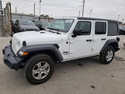 Jeep salvage cars for sale: 2021 Jeep Wrangler Unlimited Sport